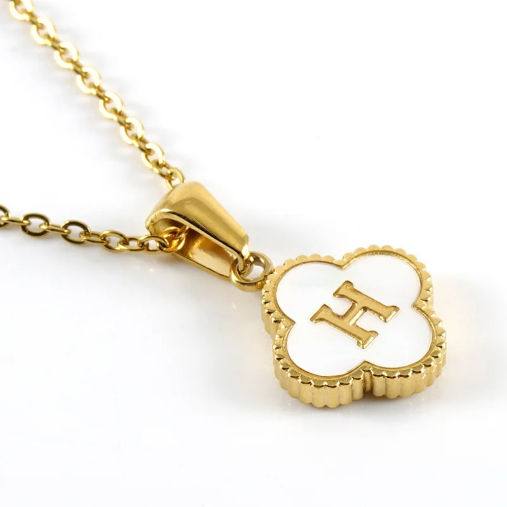 Initial Clover Necklace