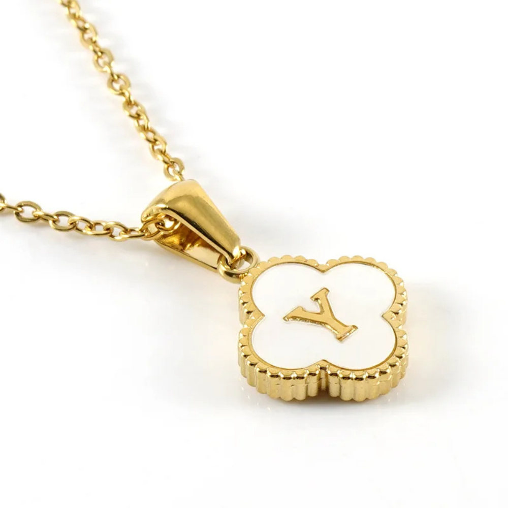 Initial Clover Necklace
