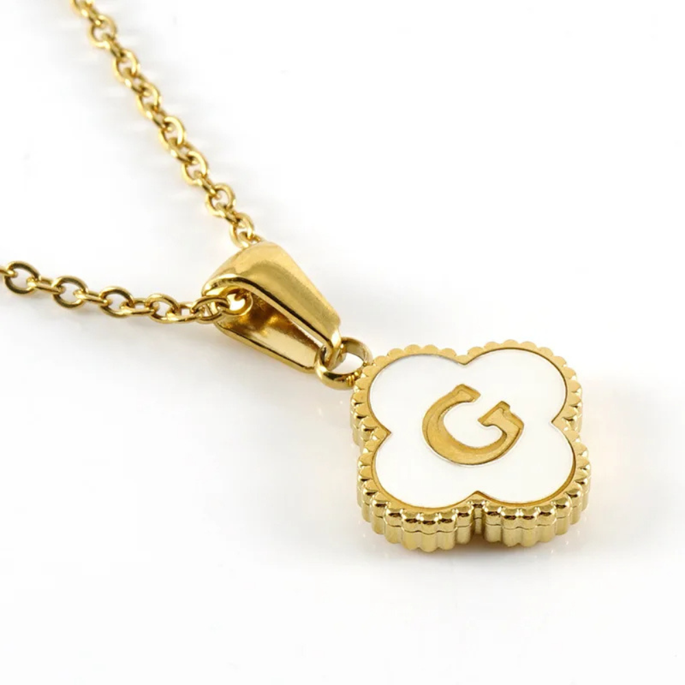 Initial Clover Necklace