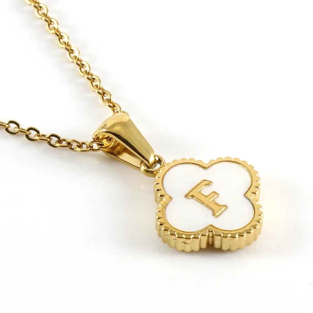 Initial Clover Necklace