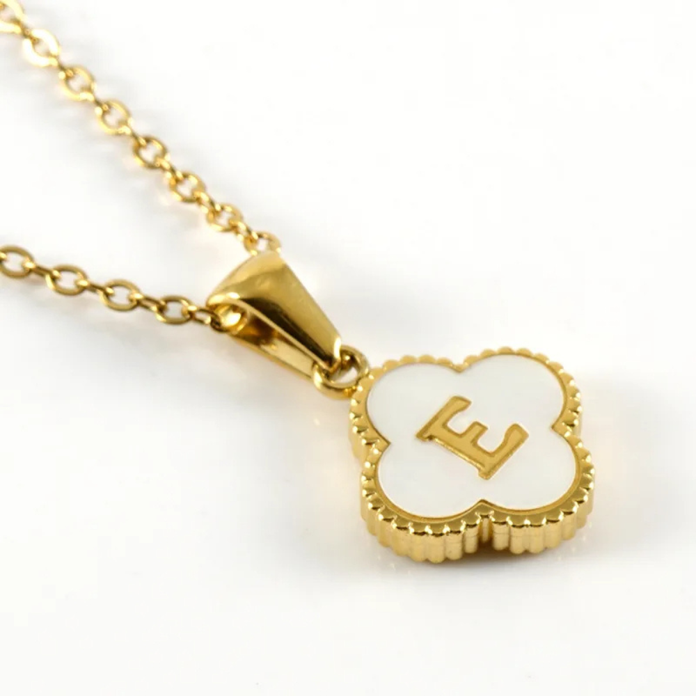 Initial Clover Necklace