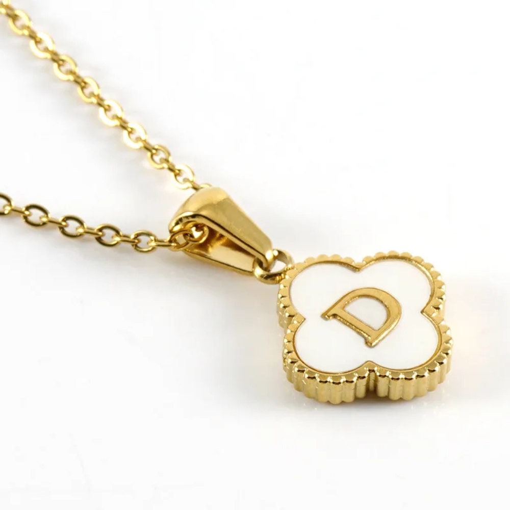 Initial Clover Necklace