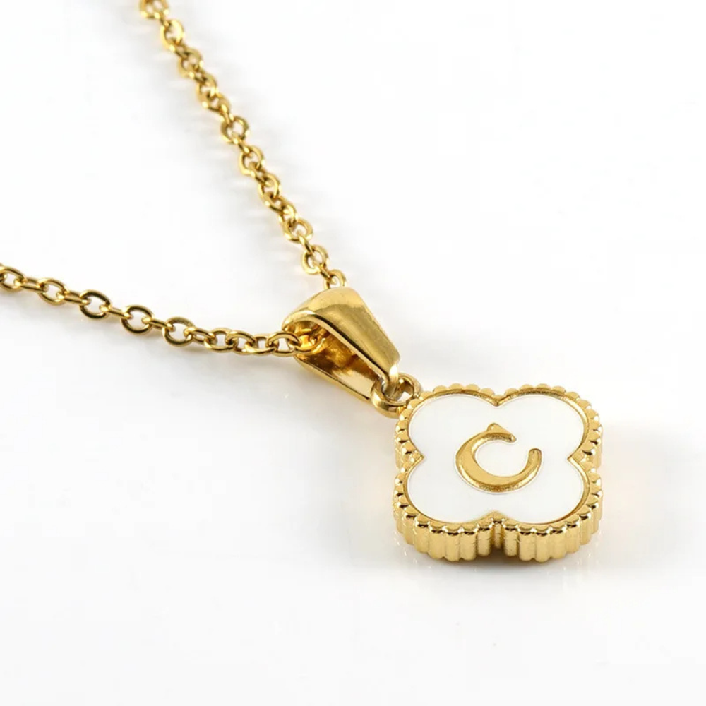 Initial Clover Necklace