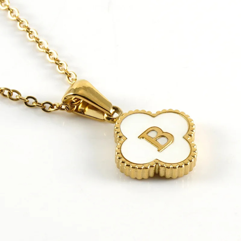 Initial Clover Necklace