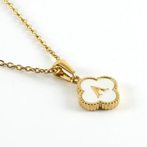 Initial Clover Necklace