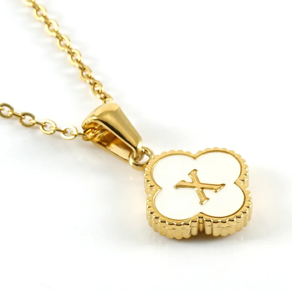 Initial Clover Necklace
