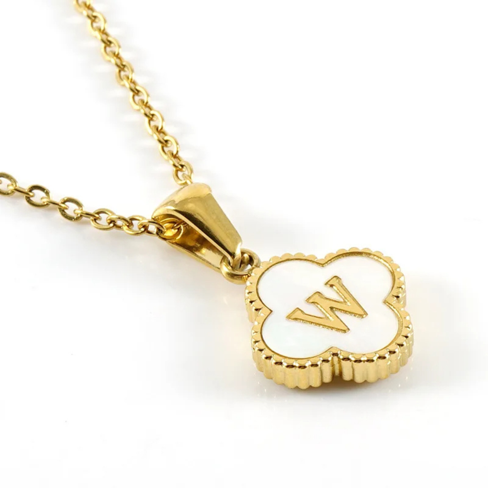 Initial Clover Necklace