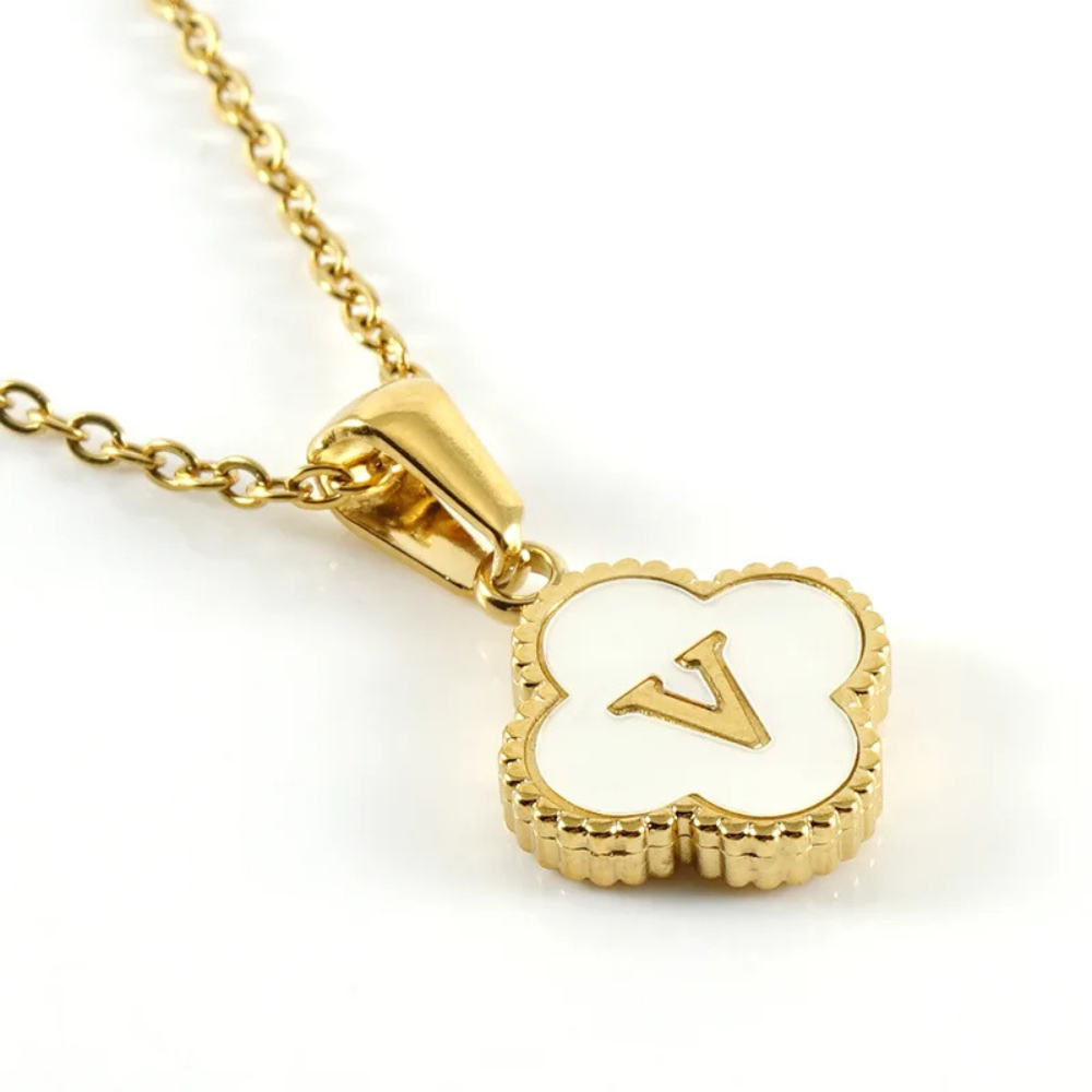 Initial Clover Necklace