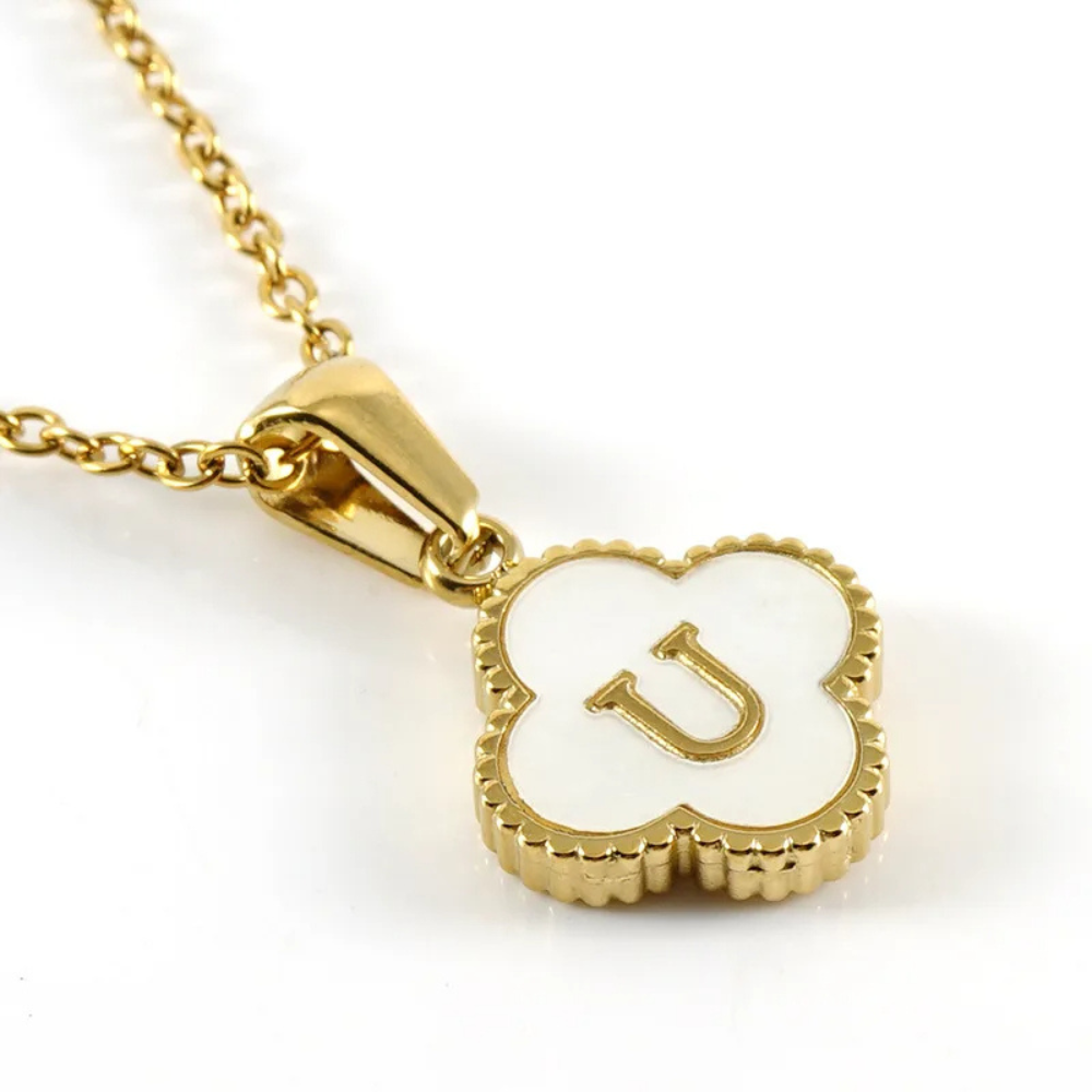 Initial Clover Necklace