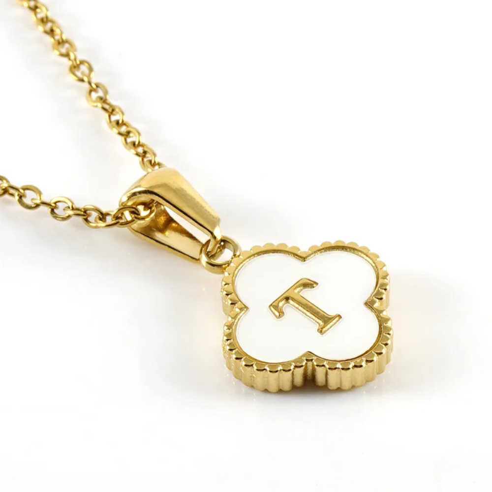 Initial Clover Necklace