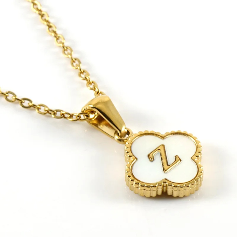 Initial Clover Necklace