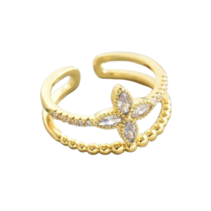Minimalist Clover Ring