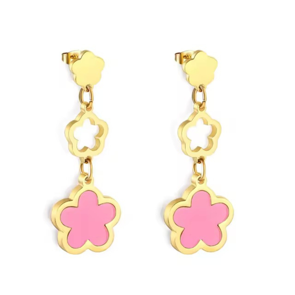 Mother of Pearl Clover Earrings