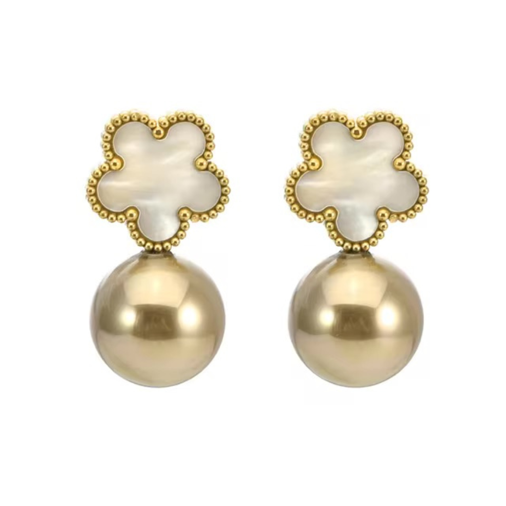 Pearl Clover Earrings