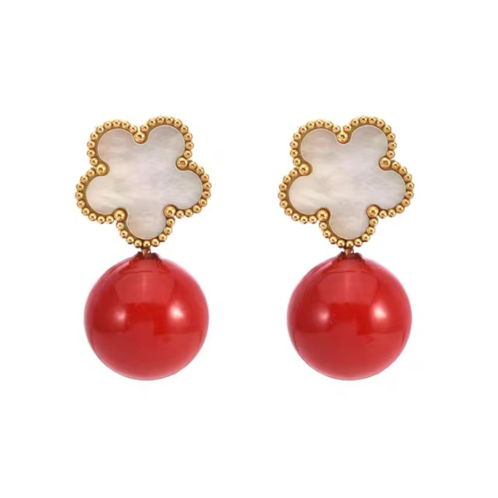Pearl Clover Earrings