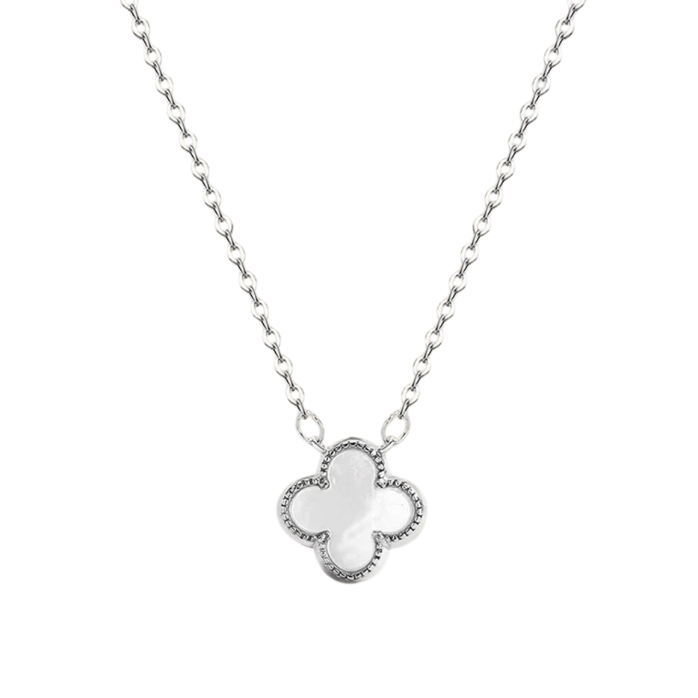 Platinum Clover Necklace