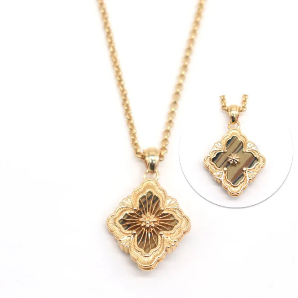 Reversible Clover Necklace