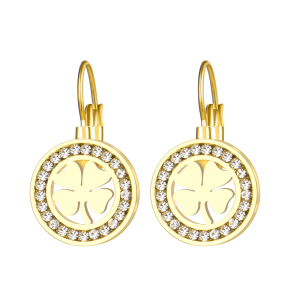 Round Clover Earrings