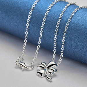 Silver Clover Necklace