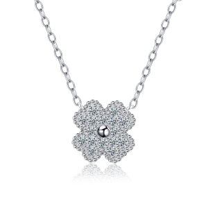 Silver Four Leaf Clover Necklace