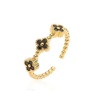 Stainless Steel Clover Ring