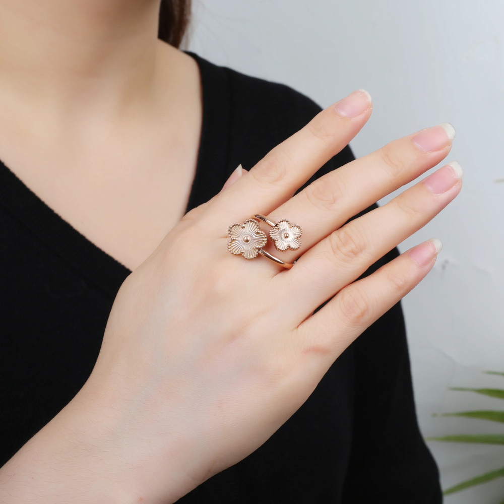 Clover Flower Ring - Image 5