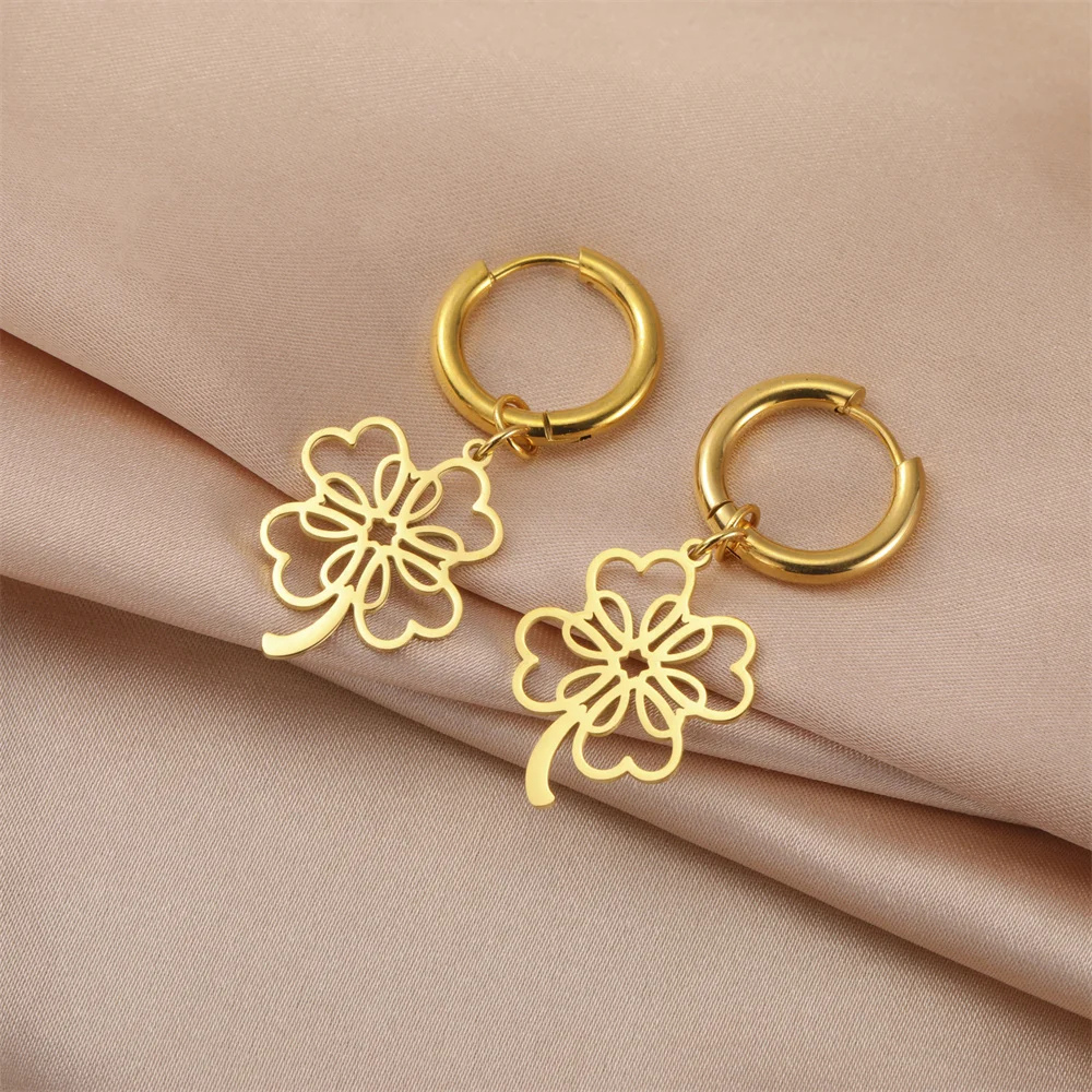 Clover Creole Earring - Image 6