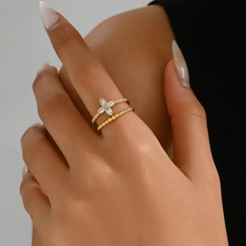 Minimalist Clover Ring - Image 2