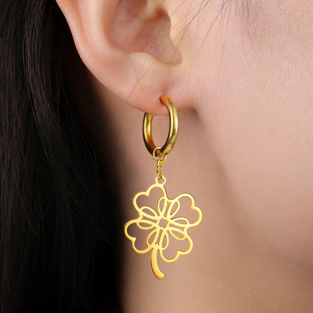 Clover Creole Earring - Image 4