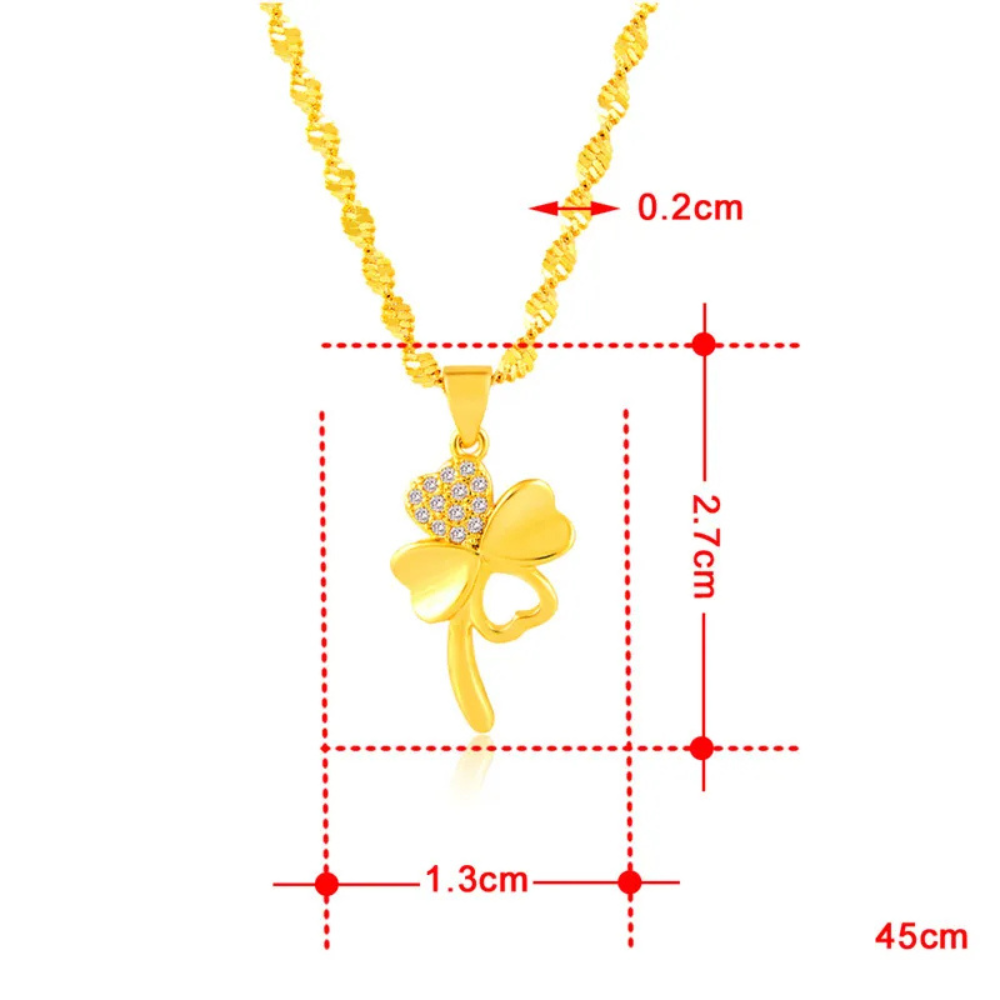 Heart Clover Necklace - Image 4