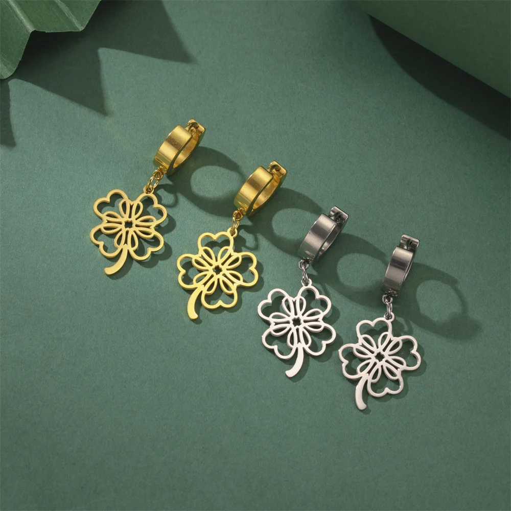 Clover Creole Earring - Image 5