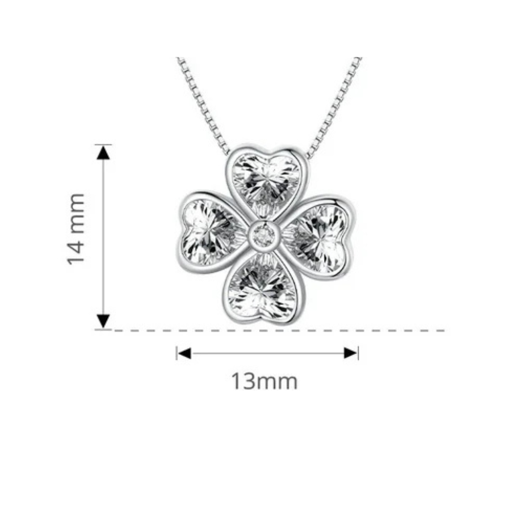 Crystal Clover Necklace - Image 4