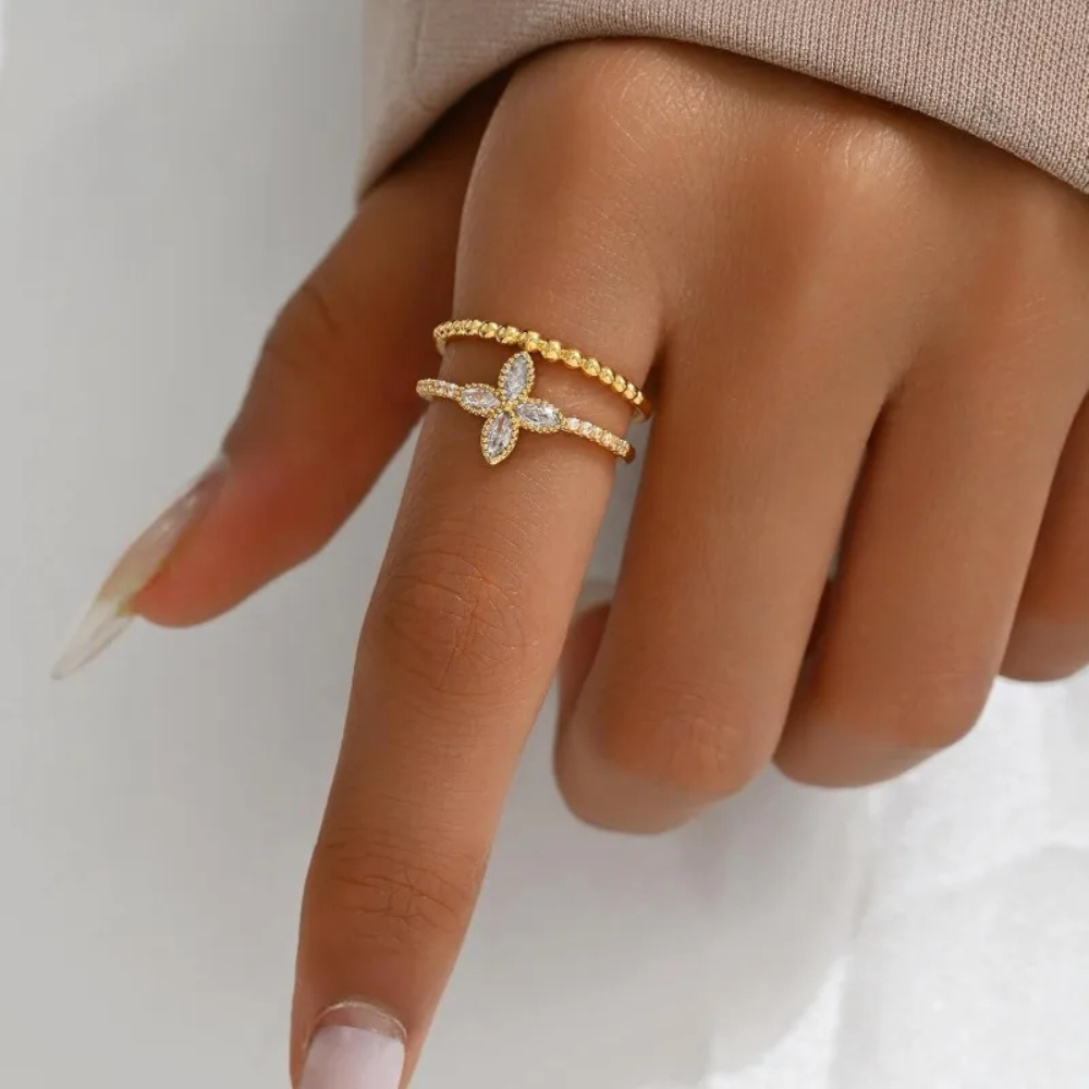 Minimalist Clover Ring - Image 5