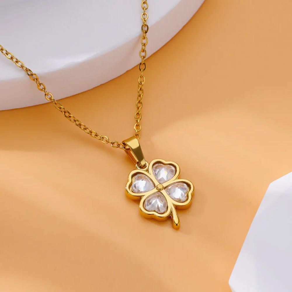 Women's Four Leaf Clover Necklace - Image 3
