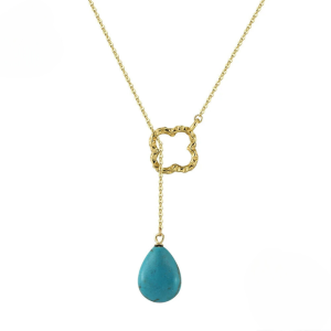 Turquoise Clover Necklace