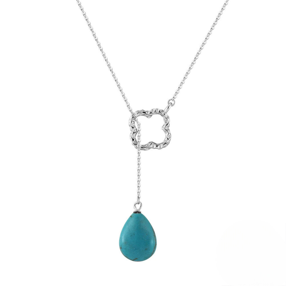 Turquoise Clover Necklace