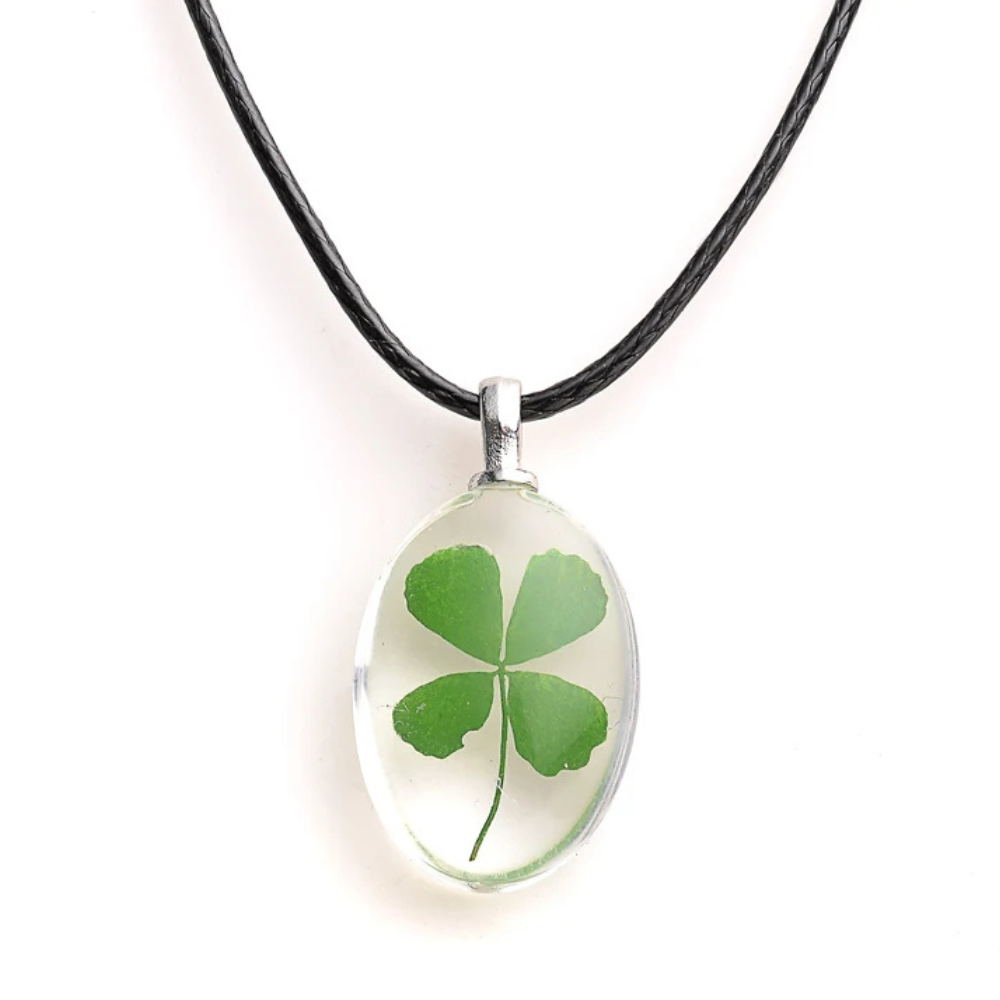 Water Drop Clover Necklace