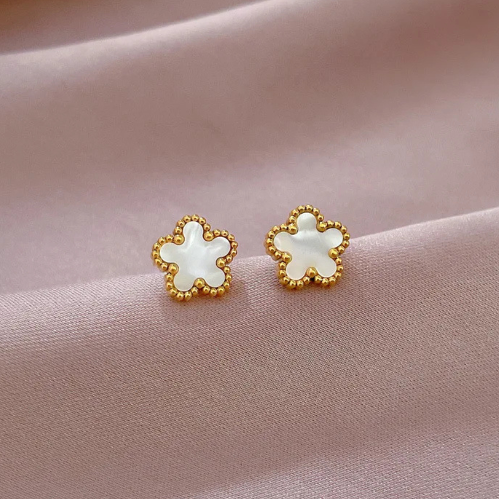 White Clover Earring