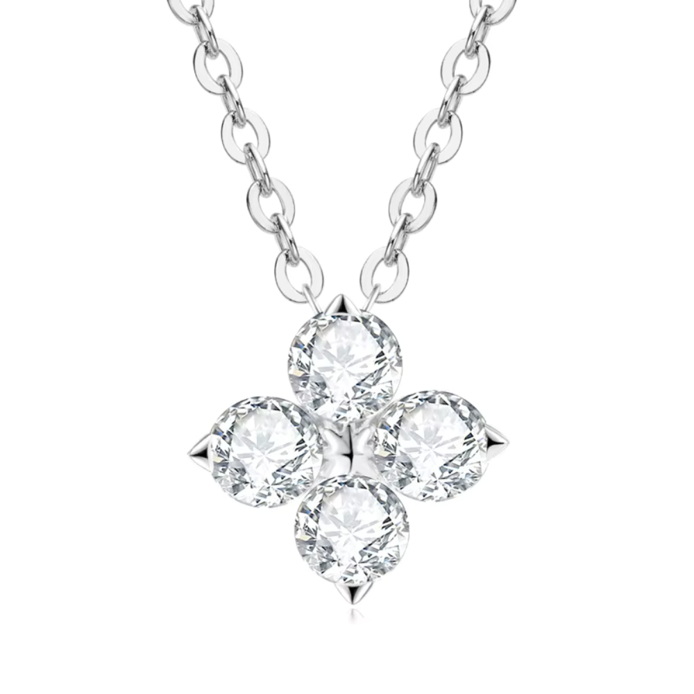 Zirconium Clover Necklace